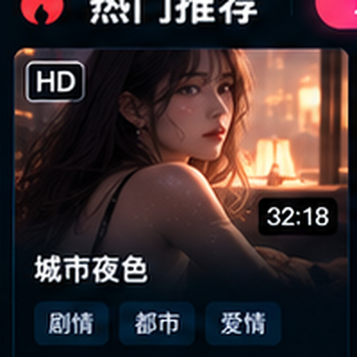深夜网站城市夜色示例